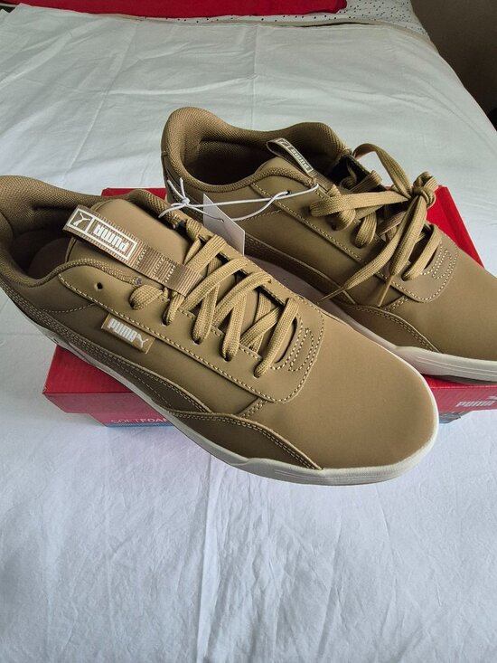 PUMA Men\'s Light Brown Skate Sneakers, Size 11 SoftFoam Plus Inner Sole, NWB